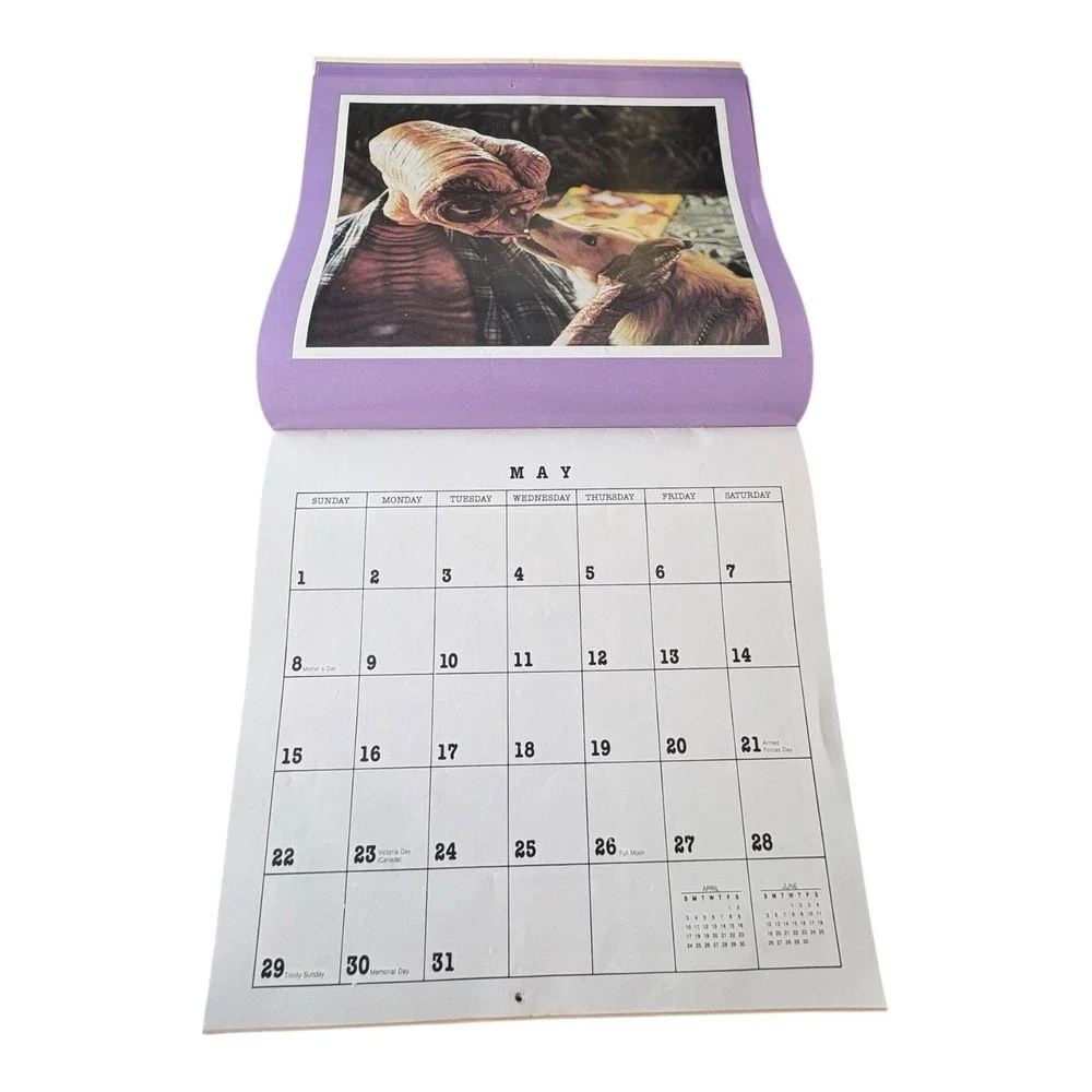 1983 E.T. The‎ Extra-Terrestrial Calendar Vintage Movie Collectible